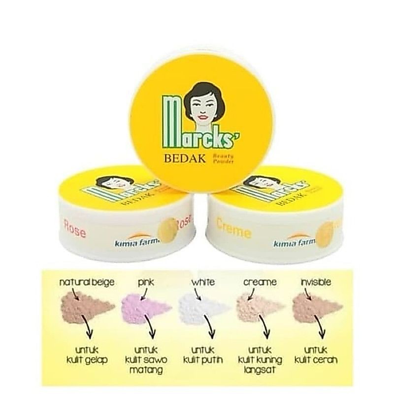 Marcks' Bedak Beauty Powder Marcks Bedak Beauty Powder Marcks' Bedak Kimia Farma Marcks Bedak Tabur 