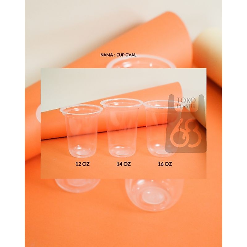 cup plastik starindo 12,14,16 oz