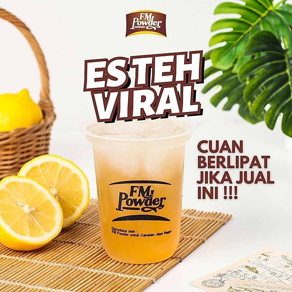 FM POWDER VARIAN TEH - BUBUK MINUMAN PREMIUM RASA TEH MIX GULA BUBUK MINUMAN RASA BUBUK MINUMAN BOBA