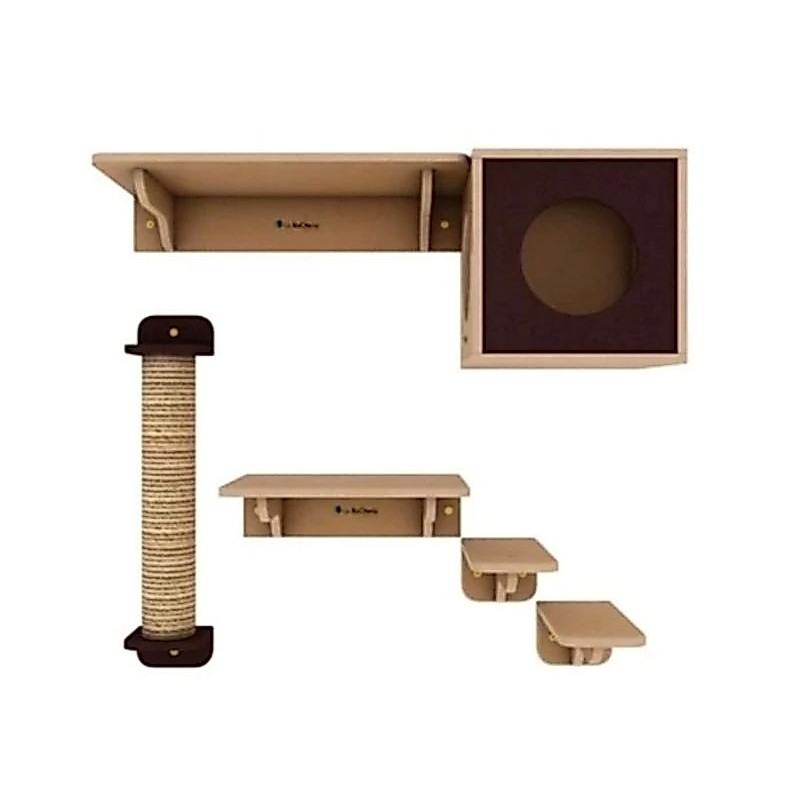 cat wall playground/cat condo/box kucing dinding/tempat main kucing/garukan kucing