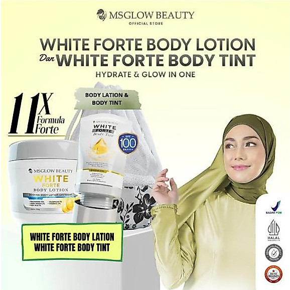 MSGLOW Beauty White Forte Body Tint Extra Whitening Tinded Lotion