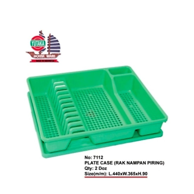 Yutaka House Ware Kotak Plat Mainan Rak Nampungan Piring 2 Doz/Rak piring nampan