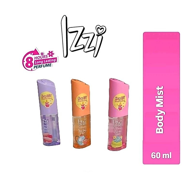 IZZ Eau De Toilette Body Mist 60ml - Izzi Body Mist - Parfum wangi tahan lama