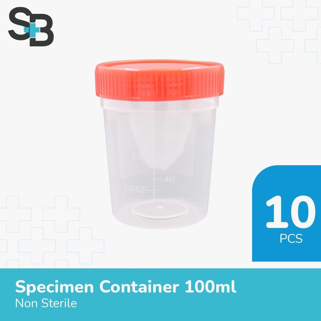 Urine Container 100ml / Specimen Container 100ml Non Sterile @10 pcs