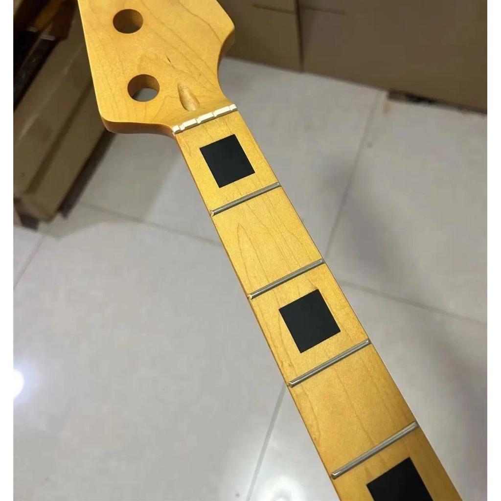 scount Maple JB Bass guitar neck part 20 Fret 34inch fingerboard inlay Yellow