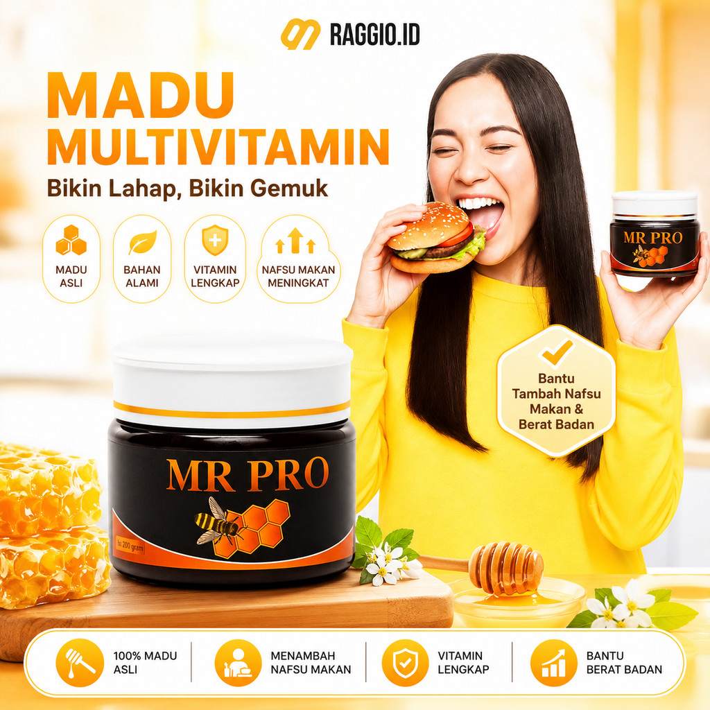 Mr Pro Madu Asli 100ml – Penggemuk Badan Herbal | Original & Aman BPOM