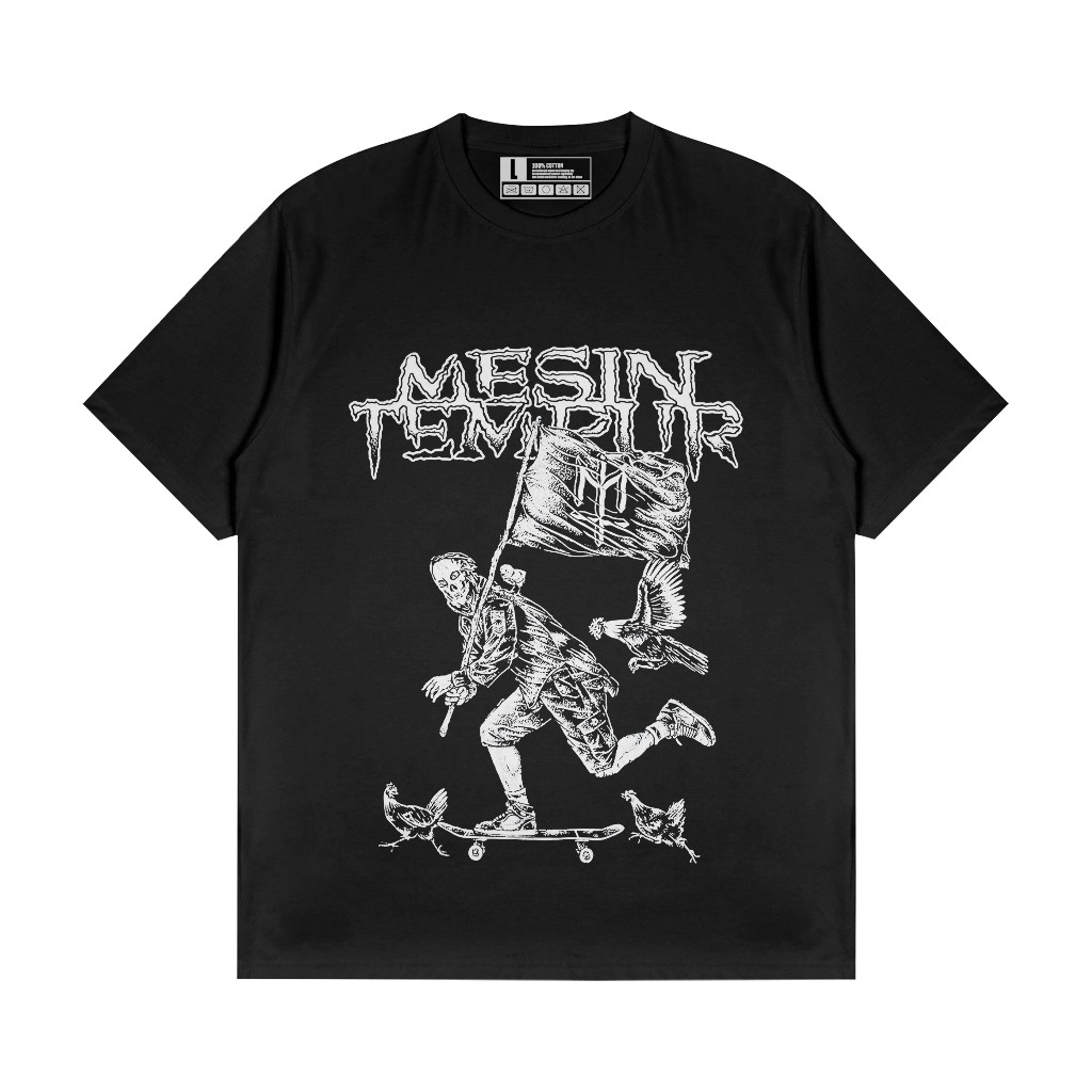 kaos mesin tempur x maternal / kaos mtrnl / kaos band mesin tempur / kaos band distro pria wanita te
