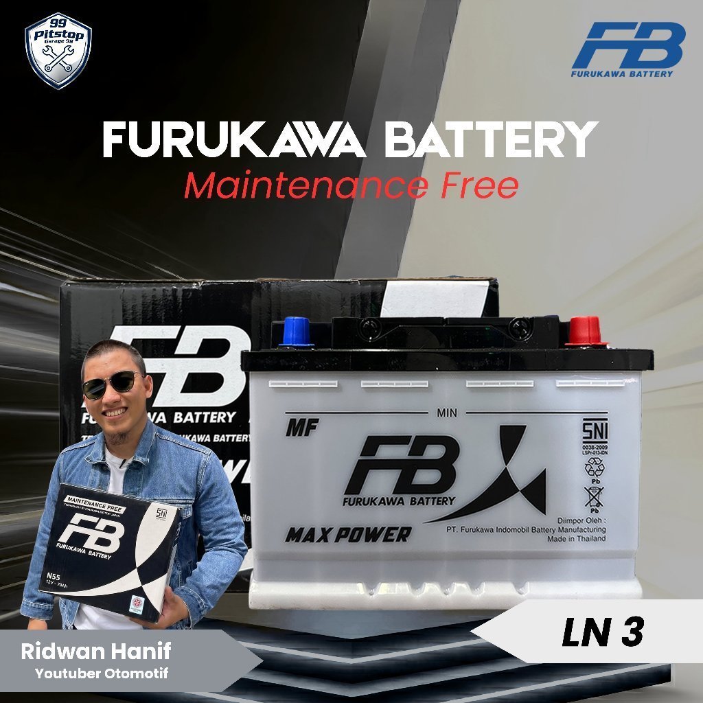 Furukawa Battery / FB Aki Mobil Mercedes Benz Tiger 320 DIN 75 / LN3 75Ah - Aki Kering