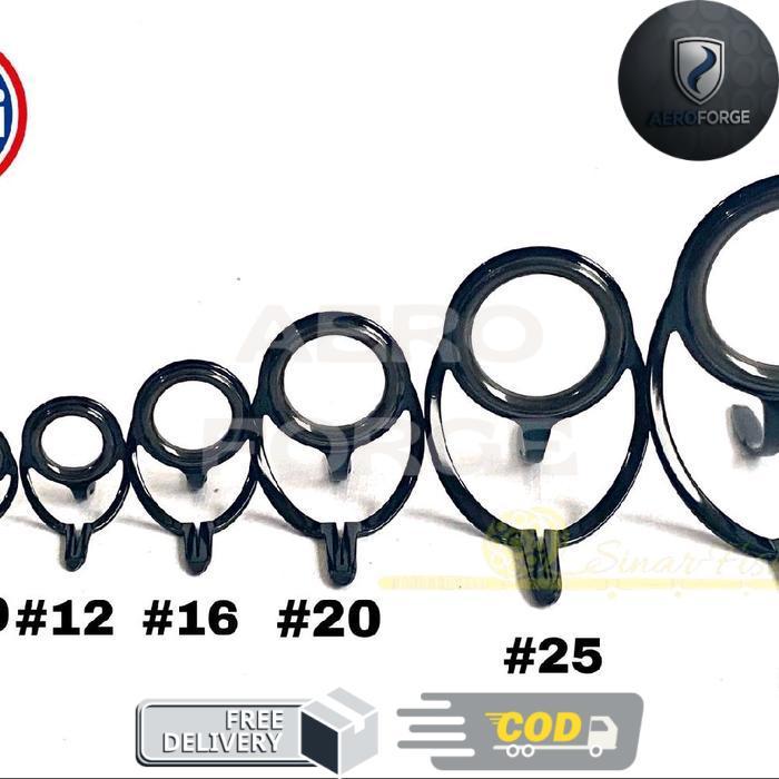 Ring Guide Fuji Kolongan Fuji Kaki 2 Harga Ecer Custom Joran - Hitam, #10