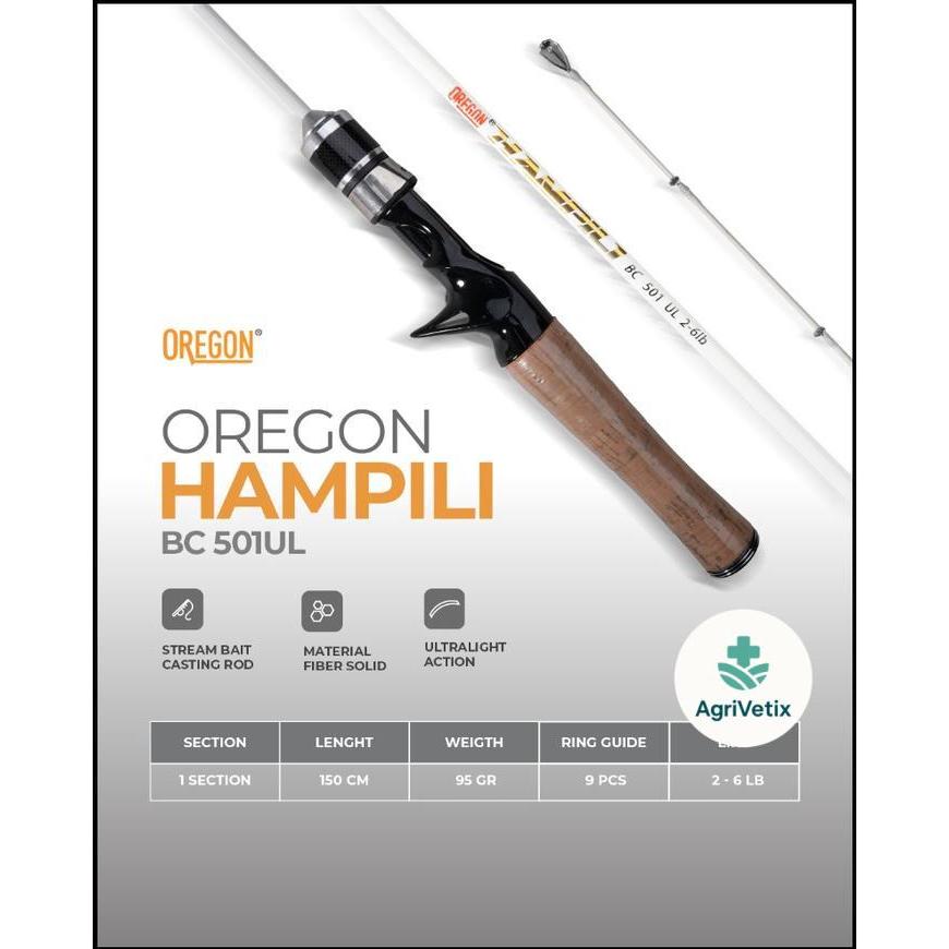 Joran Bait Casting Oregon Hampili 501 - 2-6lb