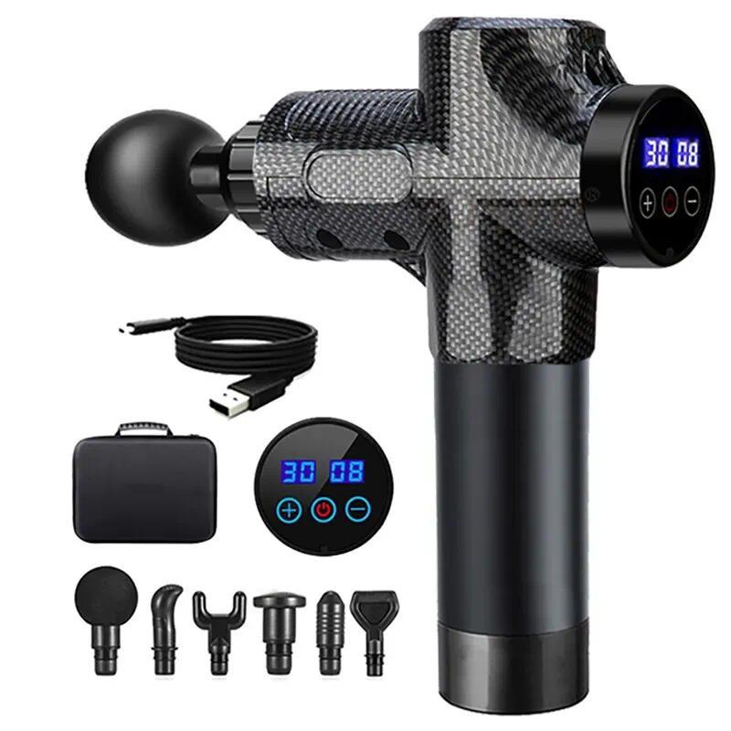 Electric Deep Tissue Massage Gun for Athletes 30-99 Speed Levels with Portable Storage Bag - Pain Re