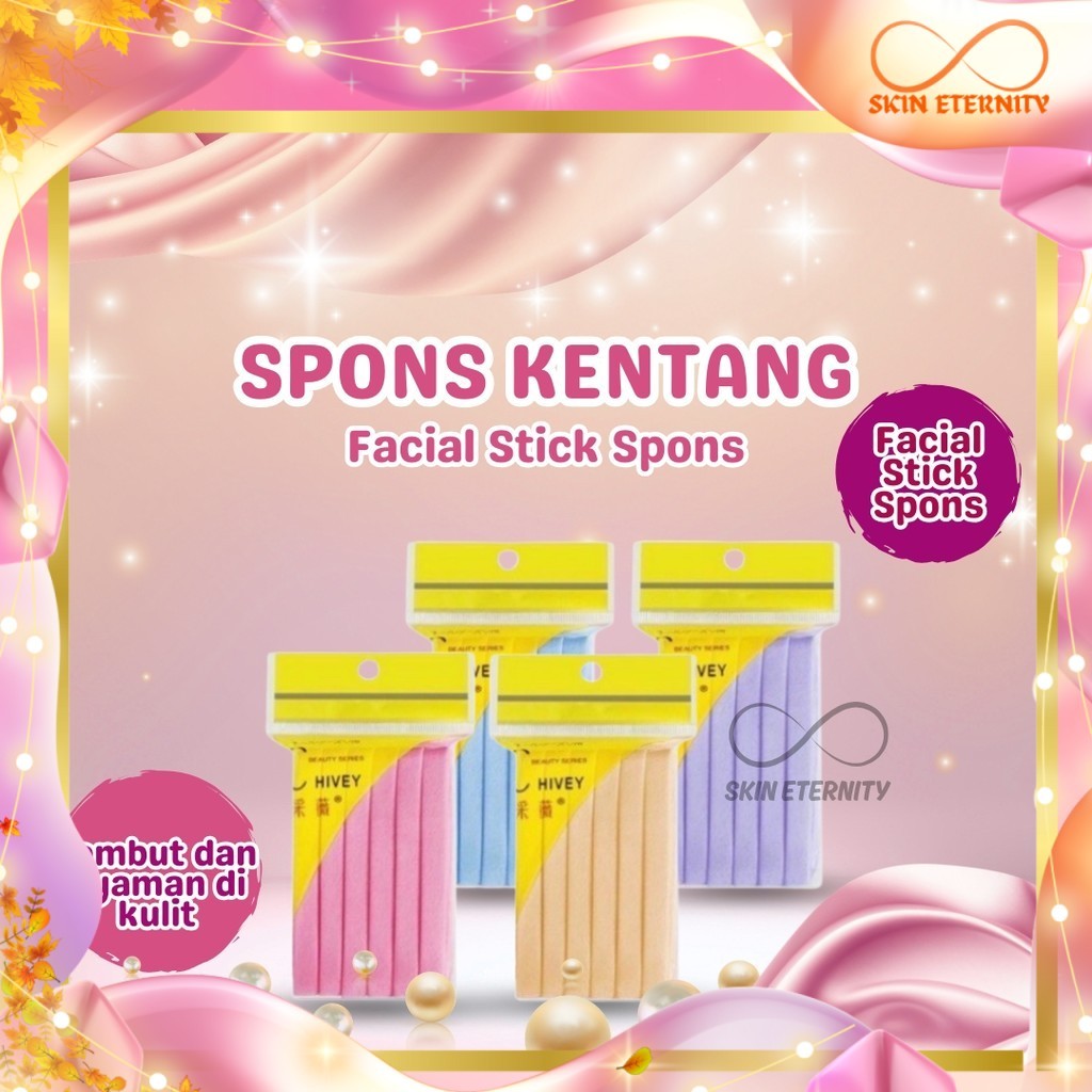Spons Kentang/ Facial sponge / sponge kentang / spon kentang / sponge stik / Super Imut & Lembut