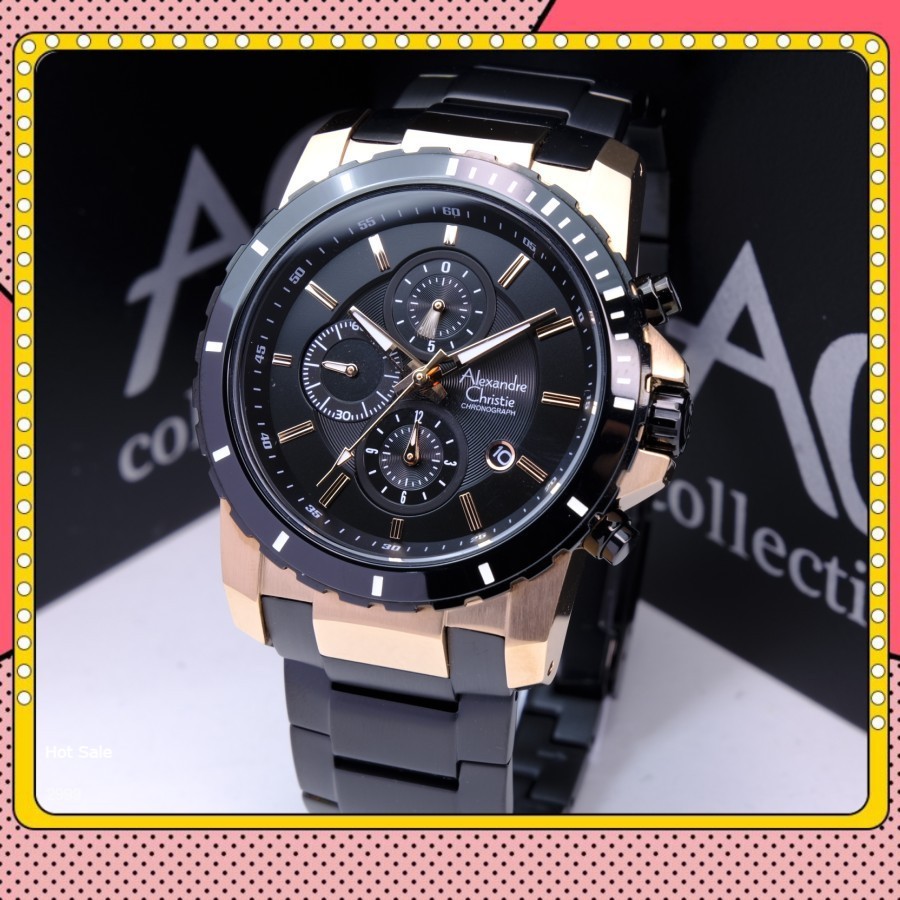 ALEXANDRE CHRISTIE 6141 MC RANTAI PRIA ORIGINAL GARANSI 1TAHUN