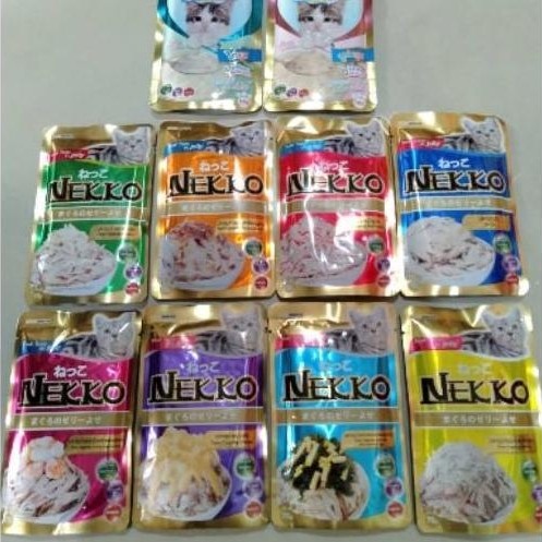 Nekko Pouch Cat Food 70gr Makanan Kucing Basah