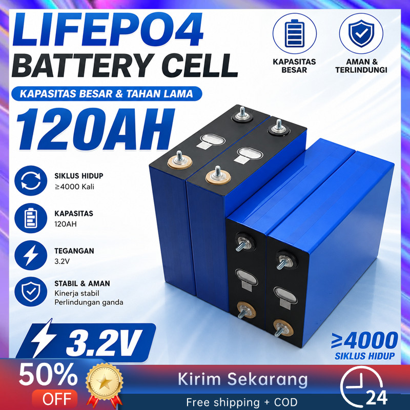 120ah Lifepo4 COD baterai baru 2026 CATL/BYD Battery Lifepo4 24v Battery Lifepo4 UPS 12V 100ah CATL/