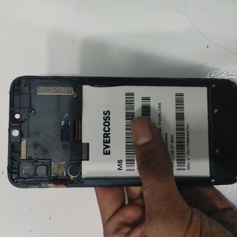 lcd evercoss m6. 1sett copotan original
