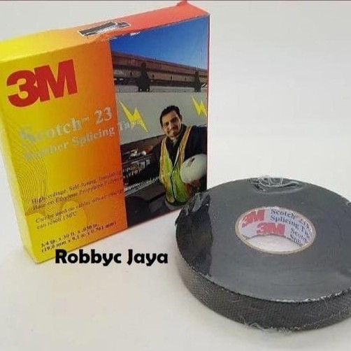 Isolasi Listrik 3M Rubber Splicing Tape Scotch 23+ Solasi Tahan Panas Anti Air
