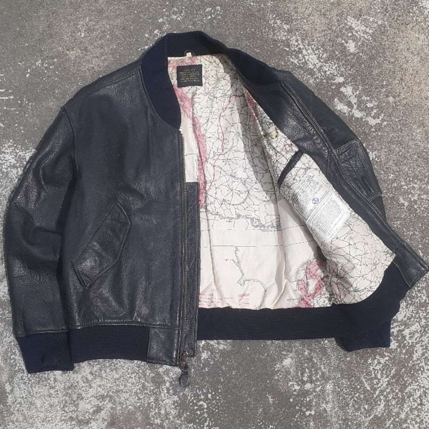 leather jacket avirex type ma-1