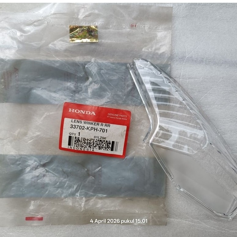 mika kaca lampu sein sen reting belakang sebelah kanan Honda Supra x 125 old karbu original AHM 3370