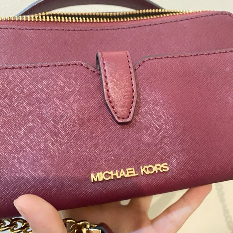 preloved michael kors bag mk sling bag red crossbody jet set