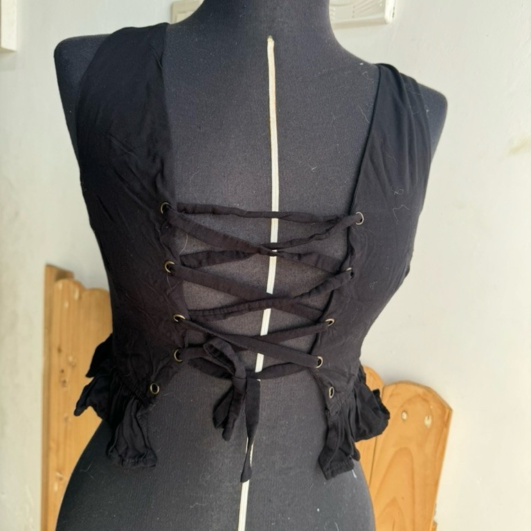 preloved corset top cosplay medieval vintage