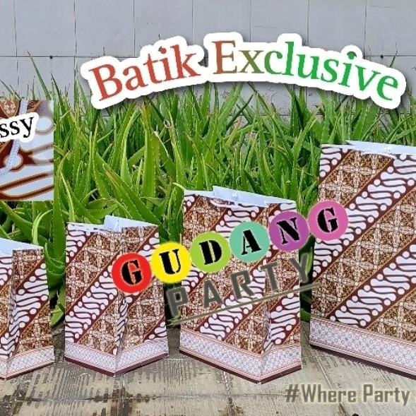 PaperBag Batik Exclusive/Paperbag Batik Glossy Tebal/Paperbag Batik Super/Tas Kertas/Tas
