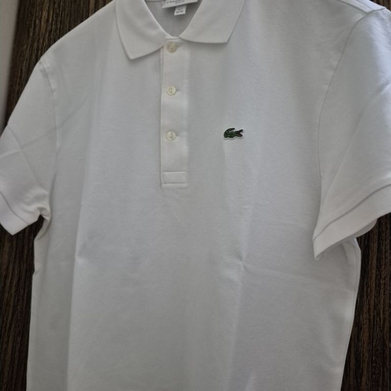 LACOSTE SLIM FIT POLO SHIRT PUTIH