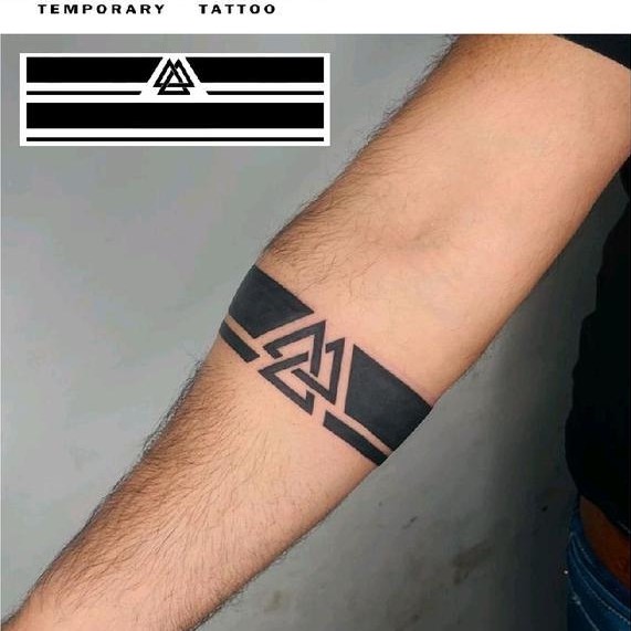Tatto Fruit Ink Melingkar Tahan Tato Pergelangan Tangan Tahan 1 Bulan Temporary