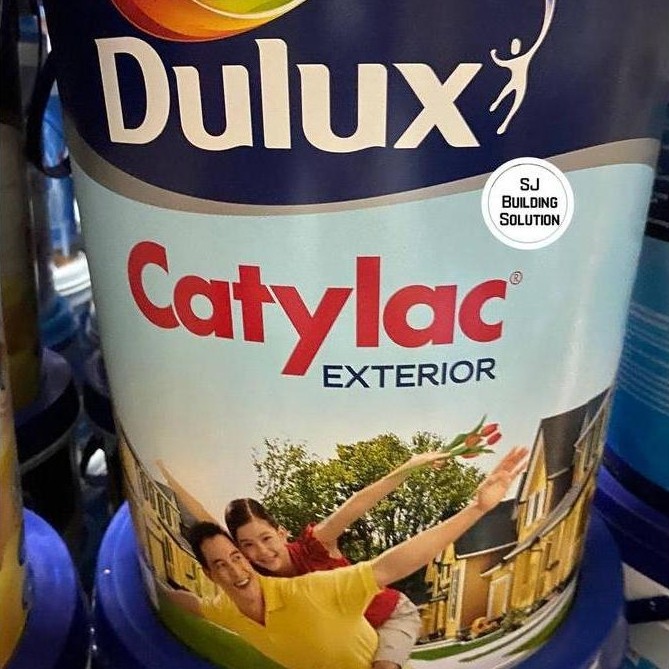 TERBARU - Cat Tembok Dulux Catylac Exterior Base A Putih 5 kg White 5kg Bagus