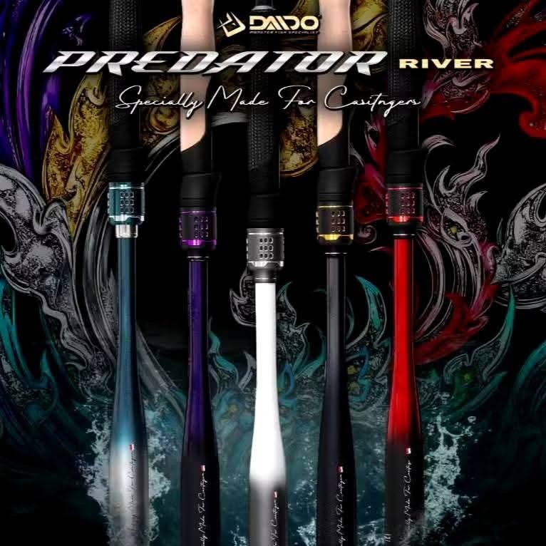 Joran Pancing DAIDO PREDATOR RIVER Panjang 662/198 Sudah Saltwater Resistant & Ring Guide Fuji