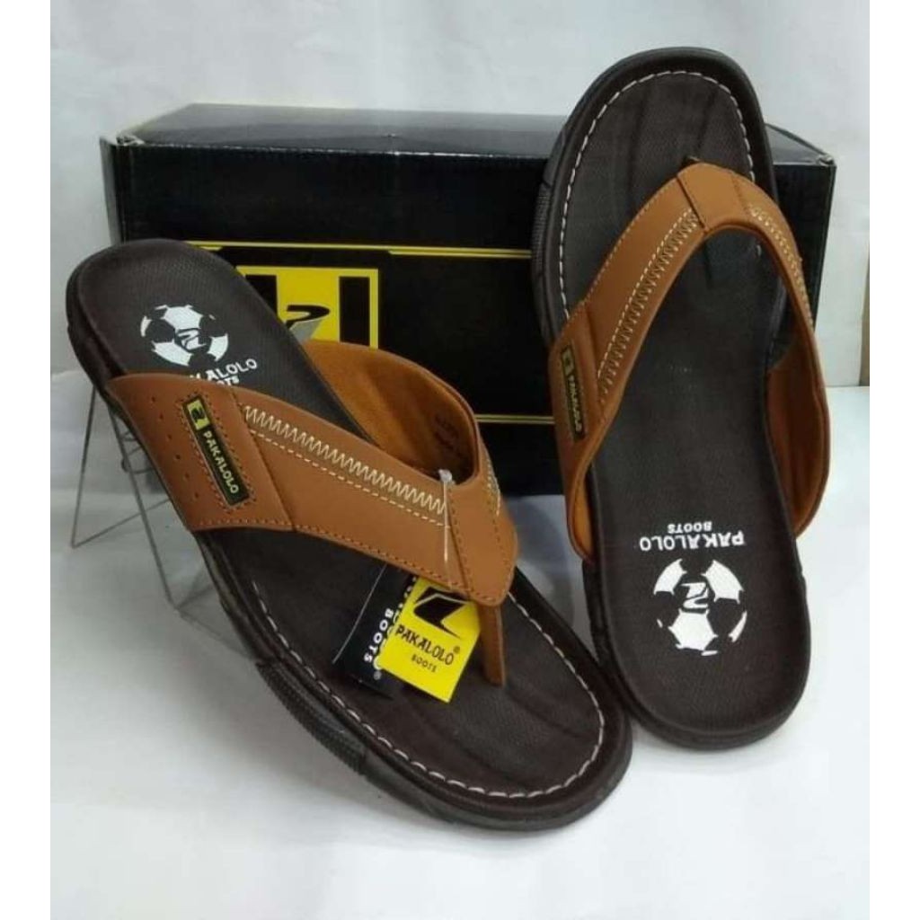 SANDAL KULIT PAKALOLO ORIGINAL 100% SENDAL PRIA DEWASA TERMURAH