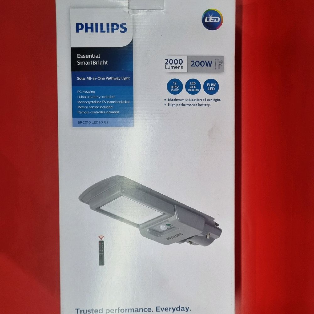BRC010 LED20/765 G2 Lampu PJU Solar Panel Tenaga Surya 200W Watt IP65 Philips