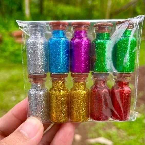 Glitter Bubuk Anak Serbuk Gliter Warna Blink Blink Cantik Hiasan Mainan Warna Warni