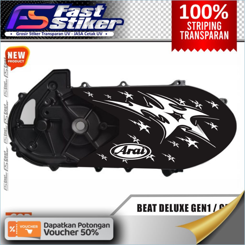 Sticker Transparan Cvt Beat All New / Sticker Cvt Genio /scoopy / Cvt Vario