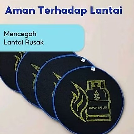 Alas gas bulat 3 kg, tatakan gas LPG 3kg
