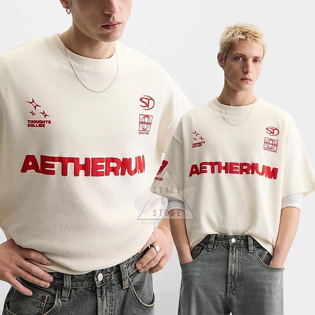 [ STYLEUPSTORE ] ZARA Oversize Boxy Fit Unisex Tshirt - Kaos Aetherium