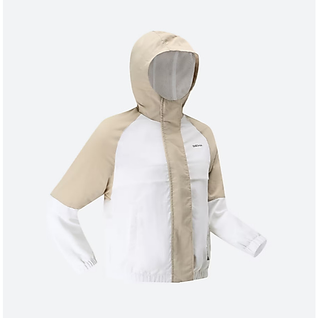 QUECHUA MH100 Jaket Anak Hiking Bahan Ripstop Perlindungan Dari Angin
