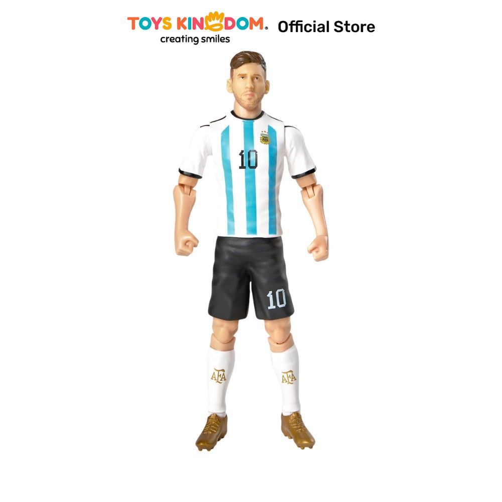Toys Kingdom Top Gear Banbo Sockers Action Figure Lionel Messi Argentina 20 cm - Putih/Biru Figur Mi