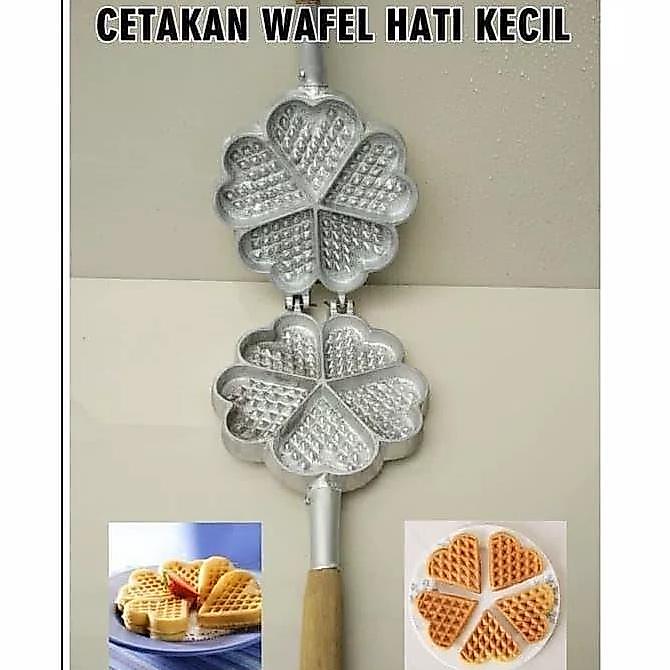 cetakan kue wafel maker bentuk hati / cetakan wafel / wafel maker mini HS