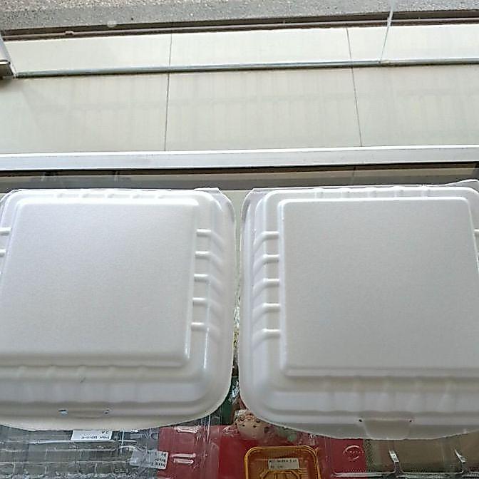 Styrofoam Nasi Gabus Polos Lux Lo3 & Lo3S 100 Pcs