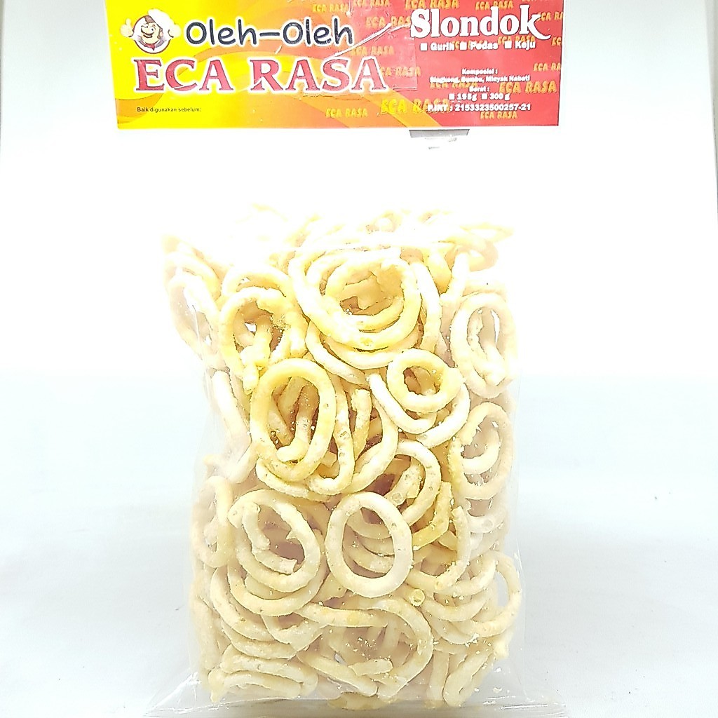 ECA RASA SLONDOK KEJU 300gr | KERIPIK SINGKONG SELONDOK BULAT RING