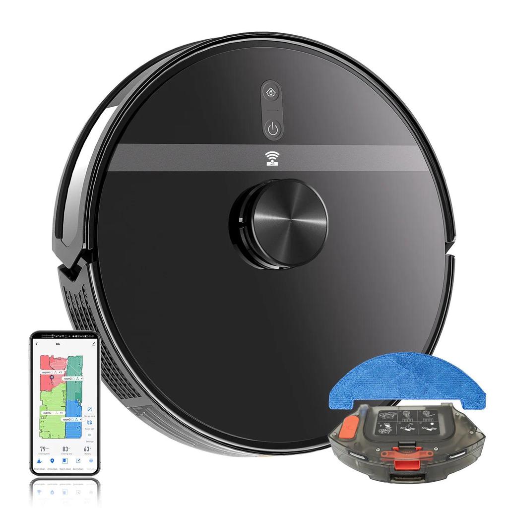 Automatic Recharge Sweeping Robot, X6 Intelligent Laser LDS Radar Navigation Obstacle Avoice Gyrosco