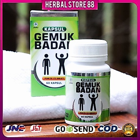 Kapsul PengGemuk Badan Asli CV Griya Annur - Kapsul Gemuk Badan - Penggemuk Badan Dewasa Isi 60 Kps