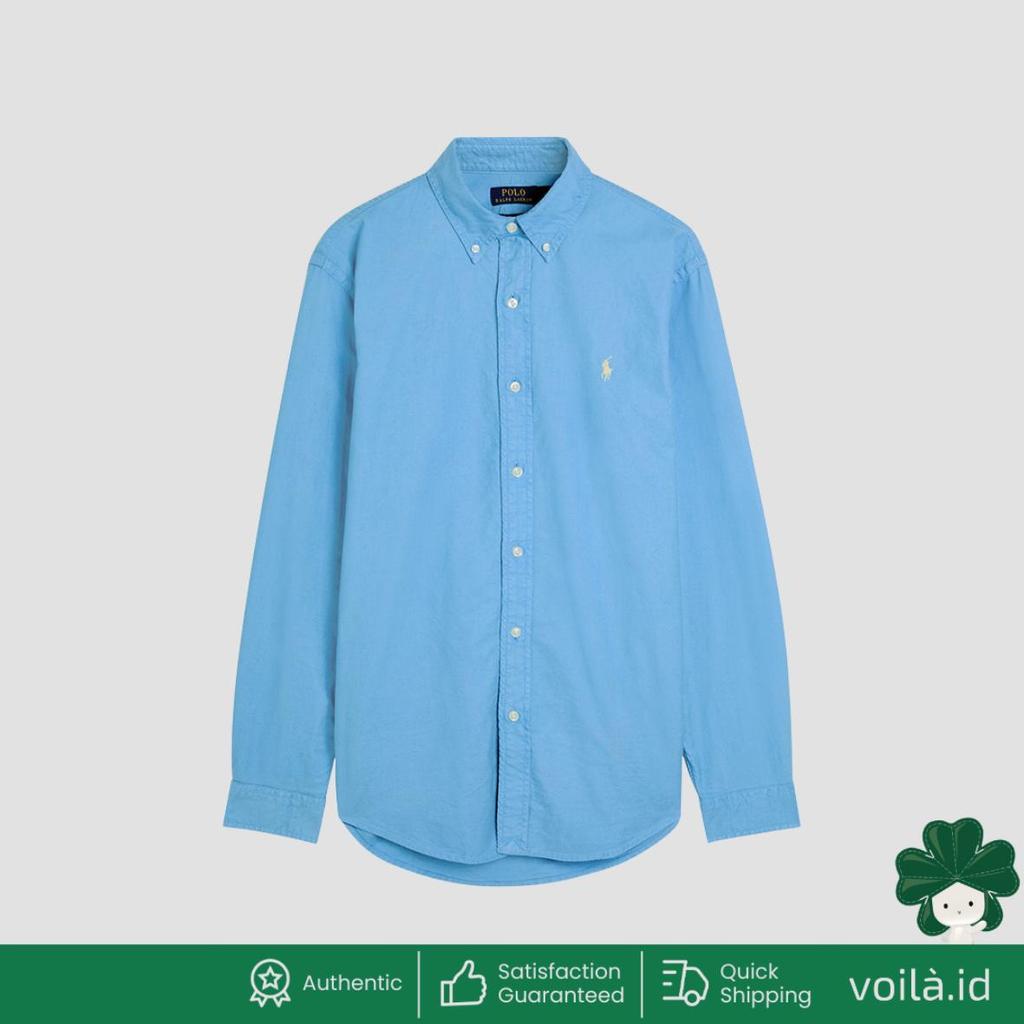 Garment Dyed Oxford Shirt Blue