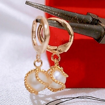 Anting Mutiara | Mutiara Lombok | Giwang Mutiara