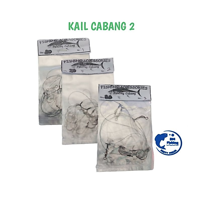 Kail Cabang 2 Alat Pancing Ikan Mas Nila Tawes- Chinu 1053 No 1/2 Dan 3