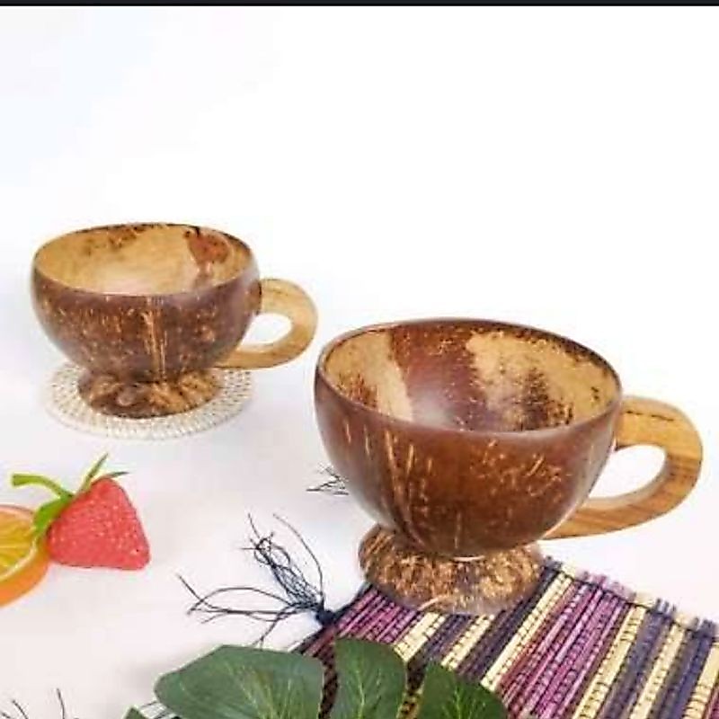 Cangkir Batok Kelapa / Gelas kopi batok kelapa / barang unik