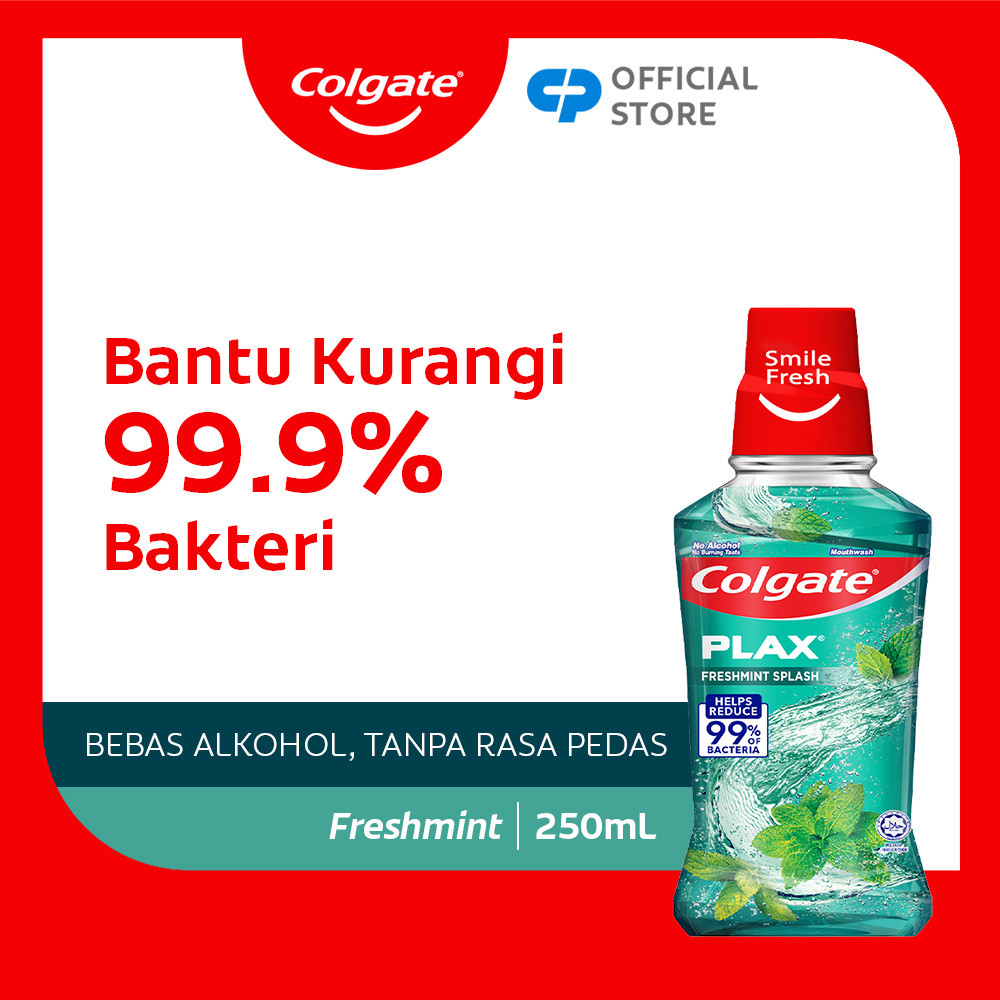 Colgate Plax Mouthwash Freshmint 250ml - Obat Kumur