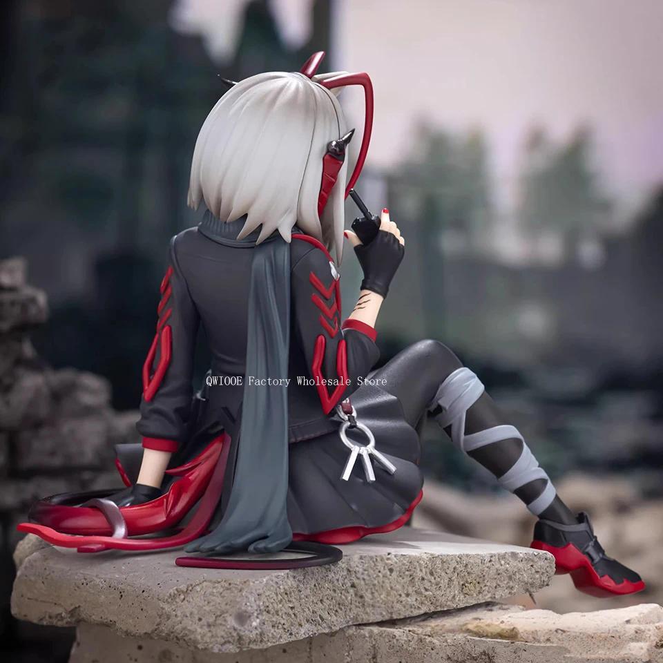 Original Genuine FURYU Arknights 12cm W  Sitting Position Anime Figure Pressed Noodles Model Toy Gif