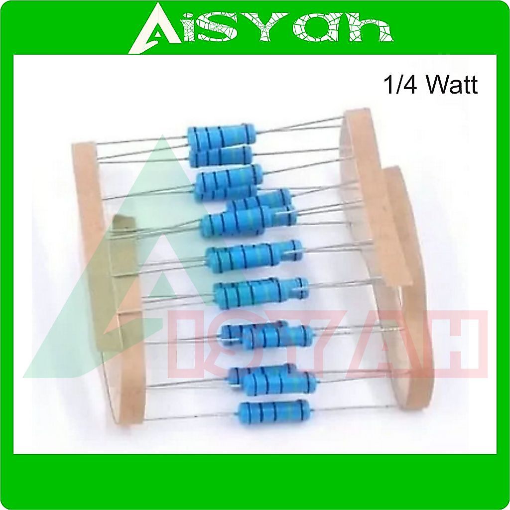 10PCS Resistor 10ohm 1/4W 0.25W 1% METAL FILM 0.01KILO 10 ohm